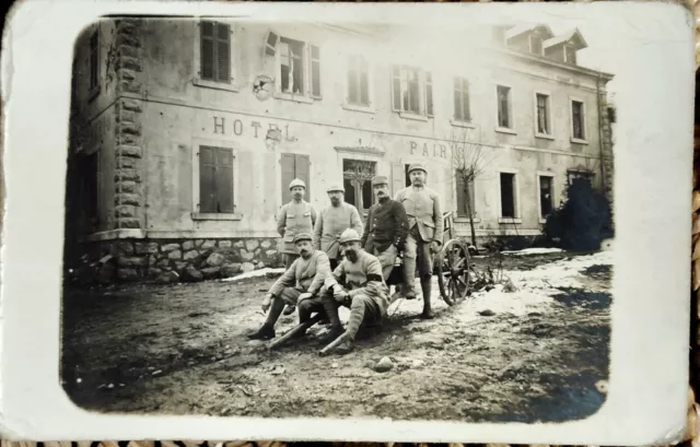 CPA Photo Militaires Hôtel Paris