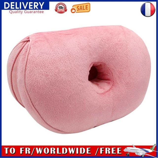 Multifunctional Dual Comfort Cushion Memory Foam Hip Lift Cushions (Pink)