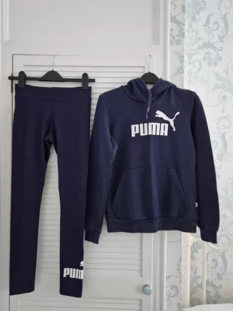 Girls Puma Tracksuit Set Age 13-14-15 Excellent Condition