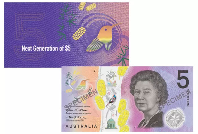 RBA Official Folder 2016 $5 Next Generation Unc -LAST PREFIX EJ