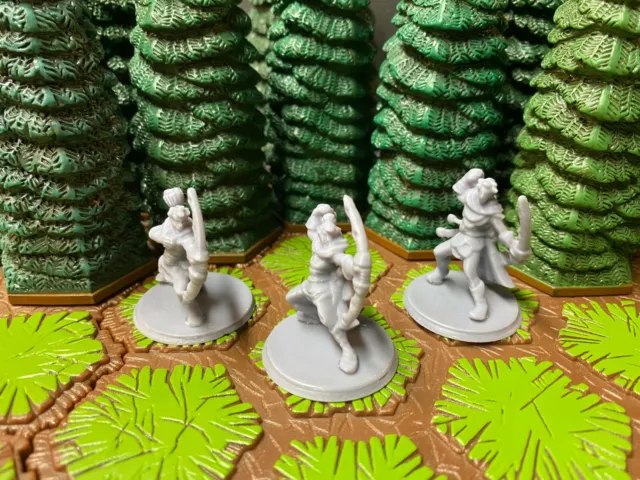 Heroscape Aubrien Archers Zanafor's Discovery Wave 4 (3 Pieces) [Custom]