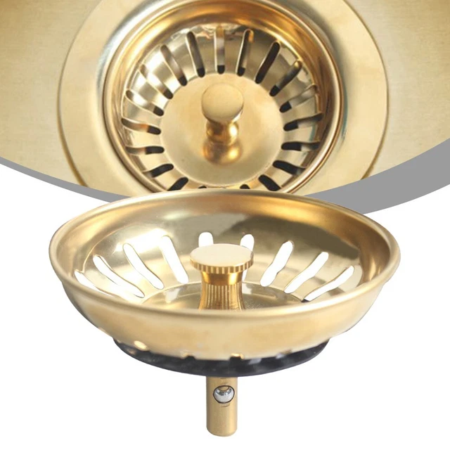 Filtre D'évier De Cuisine 140 Mm - Acier Inoxydable, Joint Caoutchouc - Kit De Vidange Complet, Facile à Installer - 4