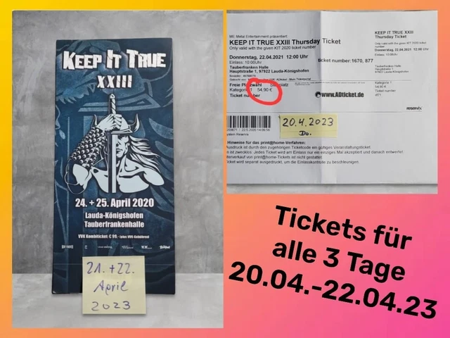 Keep It True  Festival, Alle 3  Tage (Do. - Sa.)