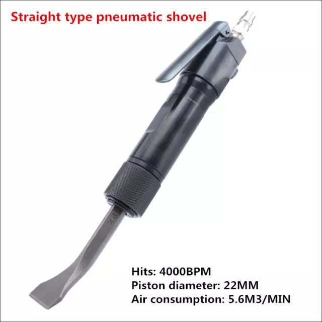 Straight Type Pneumatic Shovel Air Chisel Rust Remover Auto Brake Repair Tool