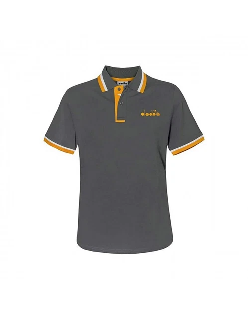 Diadora T-Shirt Manica Lunga CHROMIA Donna, Cotone Biologico, Girocollo, Vestibilità Regolare, Giallo, XS