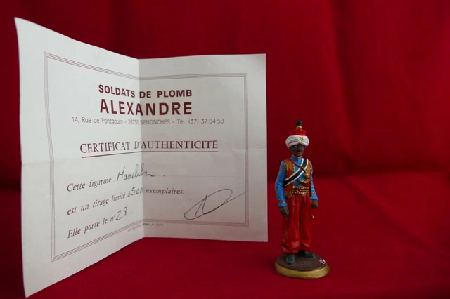 Soldat De Plomb Rare – Tambour Major Empire – N°18/500 – Signé Claude Alexandre – 54mm