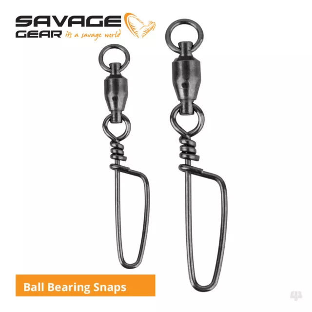 Savage Gear Ball Bearing Snaps - Pike Perch Bass Wrasse Lure Fishing Tackle