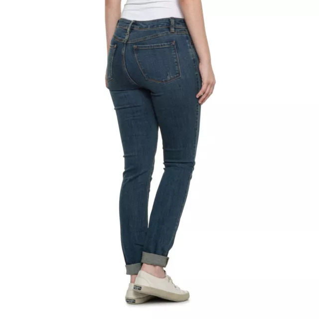 PrAna Women’s Sienna Slim Fit Skinny Jeans Stretch Organic Cotton True Blue 10 2