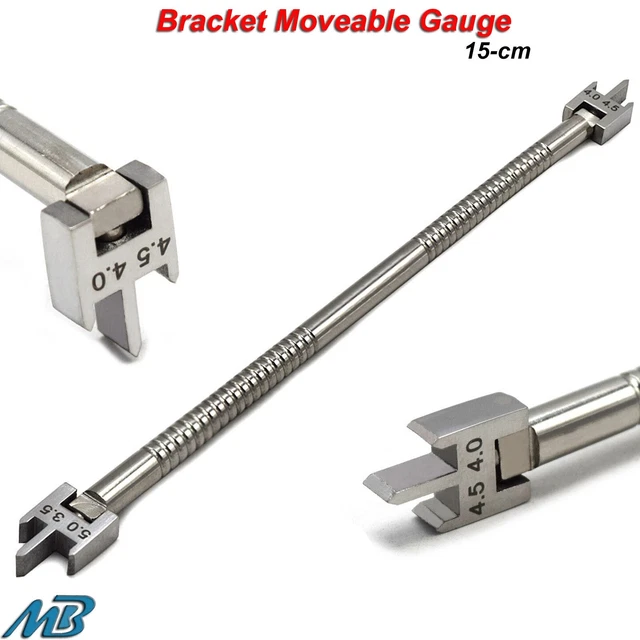 ORTHODONTIC DENTAL BRACKET Position Height Gauge Movable Head