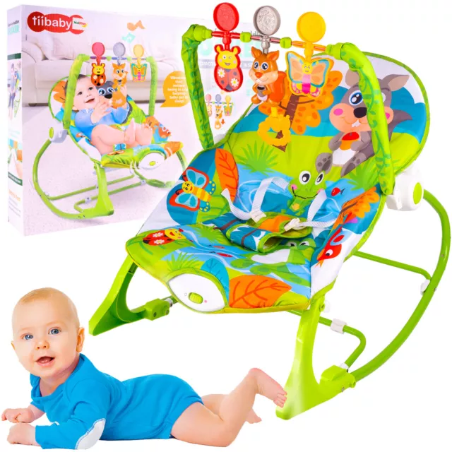 Malplay BabyWippen Babyschaukel Sitz mit Baby Mobile bis zu 3 Jahren 18 kg