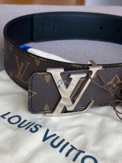 Pre-owned Louis Vuitton Belt Reverso Reversible Monogram Galaxy 40mm Black  Multicolor