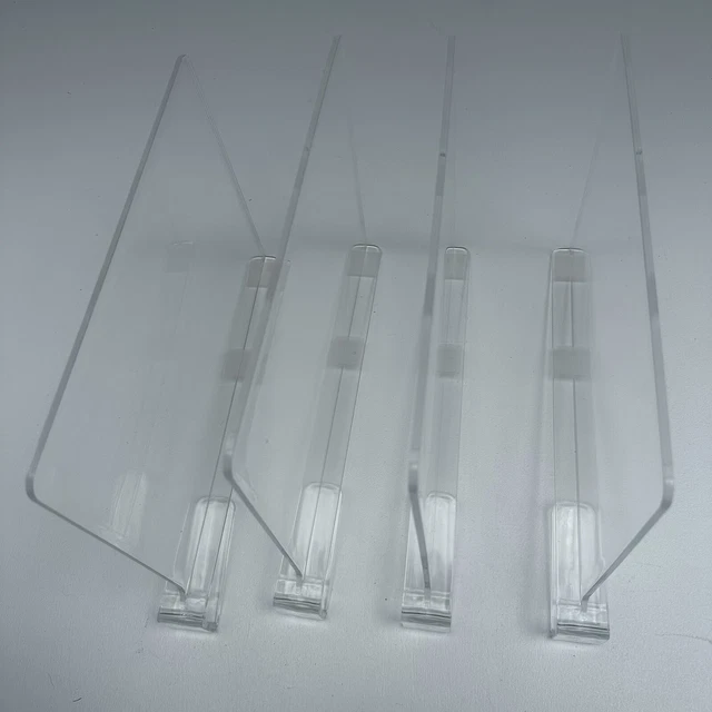 Acrylic Clear Shelf Dividers Closet/Bathroom/Office/Pantry/Bookshelf