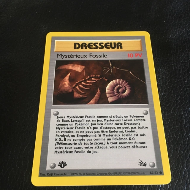 CARTE POKEMON MYSTERIEUX FOSSILE 62/62 FOSSILE EDITION 1 Wizards FR OCCASION EUR 3,00 PicClick FR