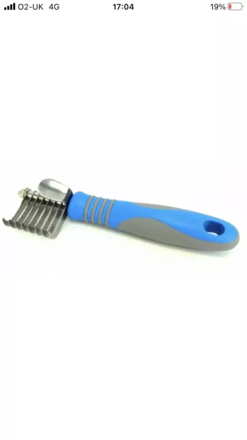 Ancol Ergo Dog Grooming Maxi Knot Buster De-Matting Detangle Comb Rake Dog Puppy