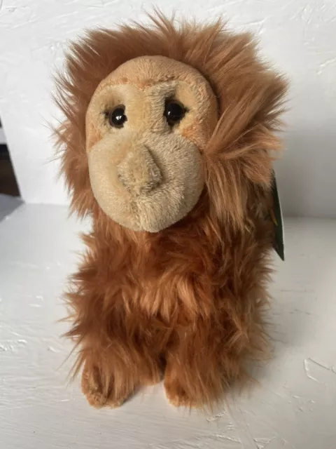 RAVENSDEN SOFT TOY ORANGUTAN 18CM - CUDDLY TEDDY PLUSH CUTE FURRY Monkey