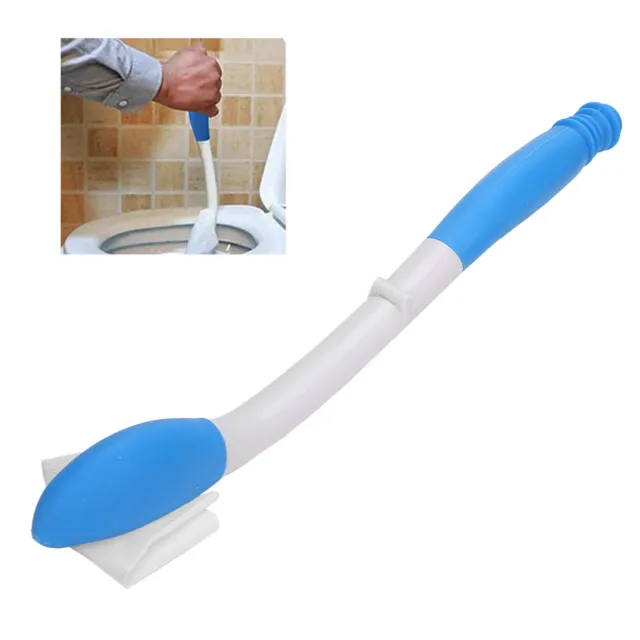 Limpiador largo cómodo plegable para limpiar papel higiénico agarre de tela asistencia de limpieza automática ANUNCIOS
