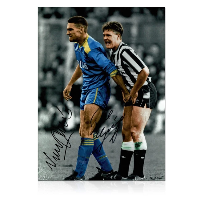Photo De Football Signée Paul Gascoigne (Angleterre) Encadrée - Certifiée - 49,99