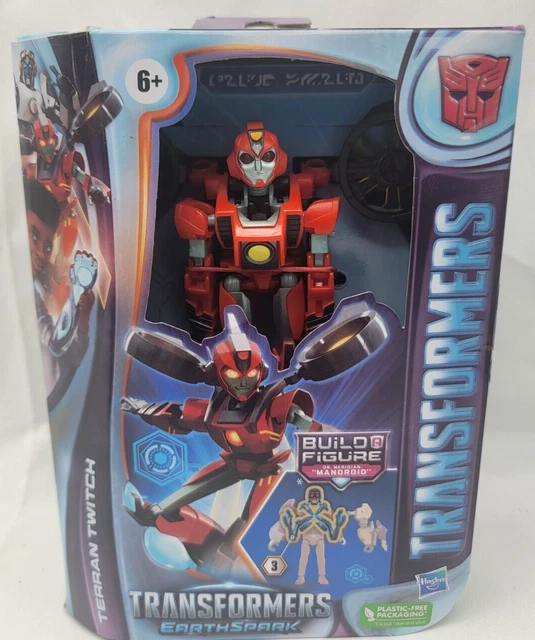 TRANSFORMERS TOYS EARTHSPARK Deluxe Class Terran Twitch 5" Action