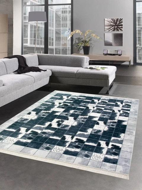 Tapis rectangulaire, l.120 x L.180 cm Patchwork peau de vache | Leroy