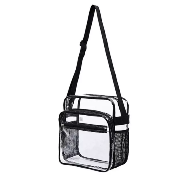 Women Men Crossbody Bag Outdoor Adjustable Strap Zipper Closure PVC Waterproof
