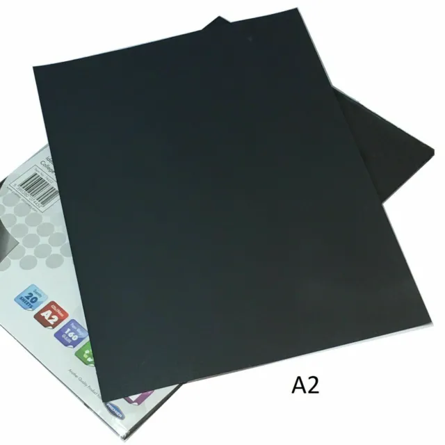 A2 Sheets Craft Card Making Halloween Black Thick Paper Art Scrapbooking Pack UK