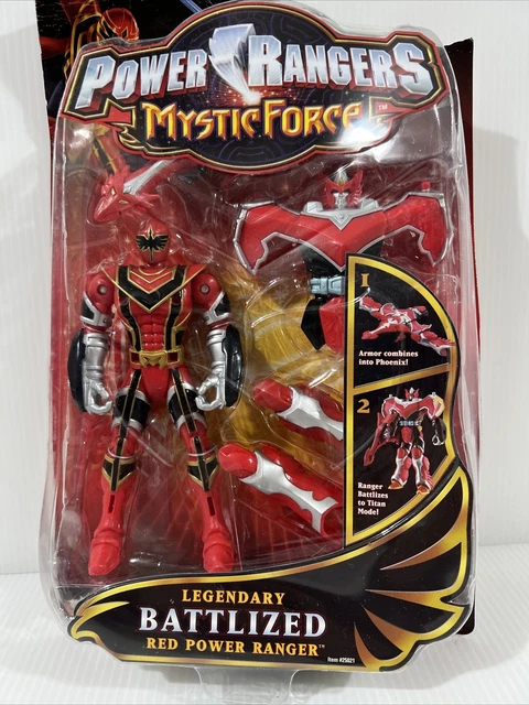 POWER RANGERS LÉGENDAIRE Power Ranger rouge battuisé Mystic Force ...