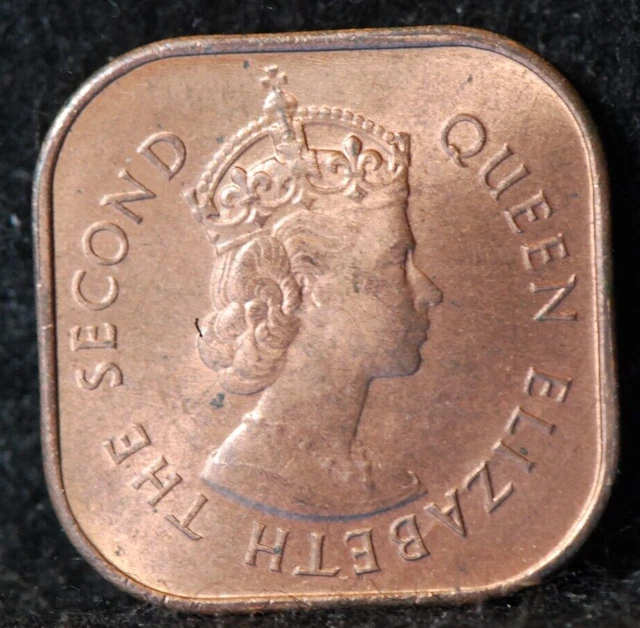 Malaya & British Borneo, 1958 5 Cents, KM1, Uncirculated, specks, NR,  6-8