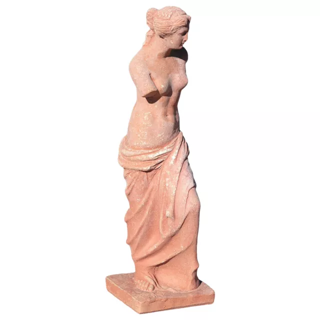 Scultura Venere di Milo in Terracotta Italiana Esterni Giardini o Interni H 45cm 2