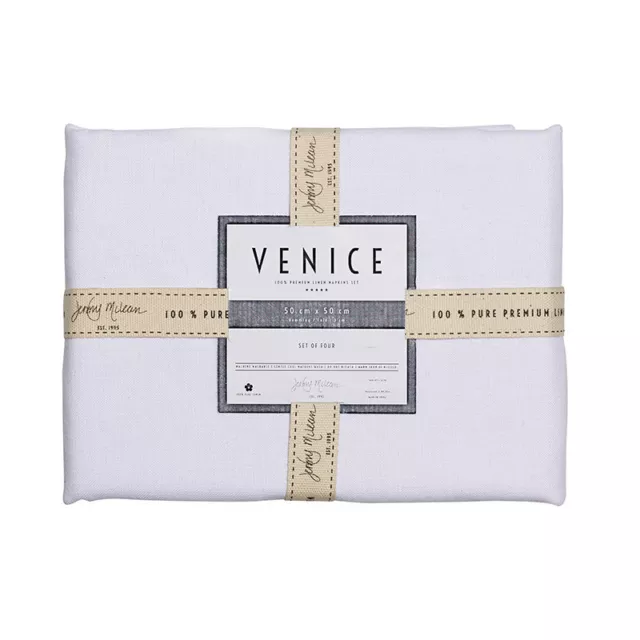 RANS VENICE PURE LINEN Tablecloths Hem Stitched Grey | Natural | White - 3 Sizes 3