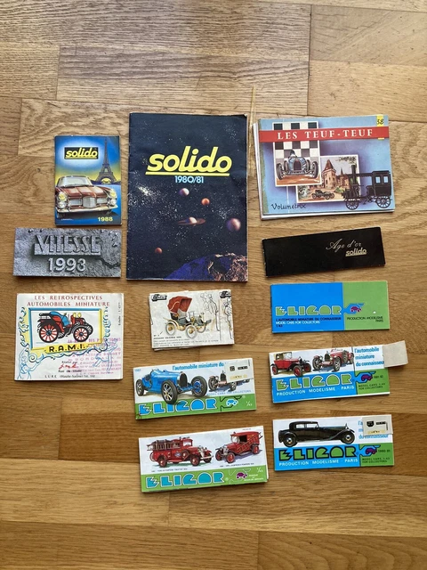 Catalogue De Voitures Miniatures Solido - Années 1980, 1981 Âge D'or & 2006 - Occasion En Bon état Complet