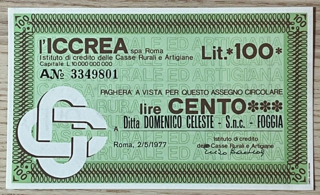 Miniassegni Banca Iccrea (671)