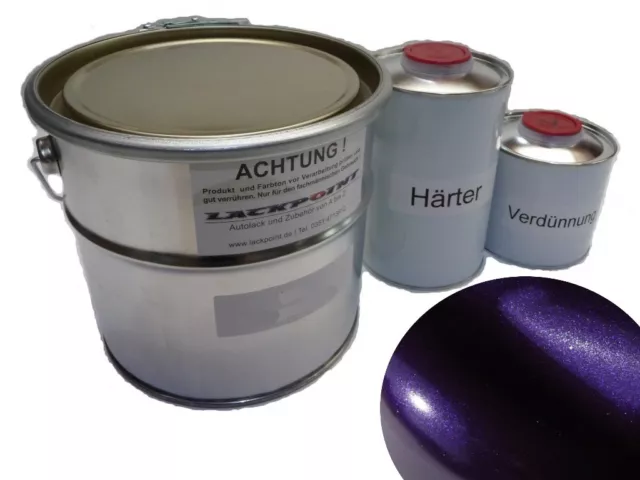 3,5 Liter Set 2K Autolack Dream Violett Metallic kein Klarlack Farbe Glanz !