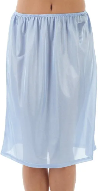 Ladies Waist Underskirt Slip Blue 23Inch Length Size 12/14 16/18