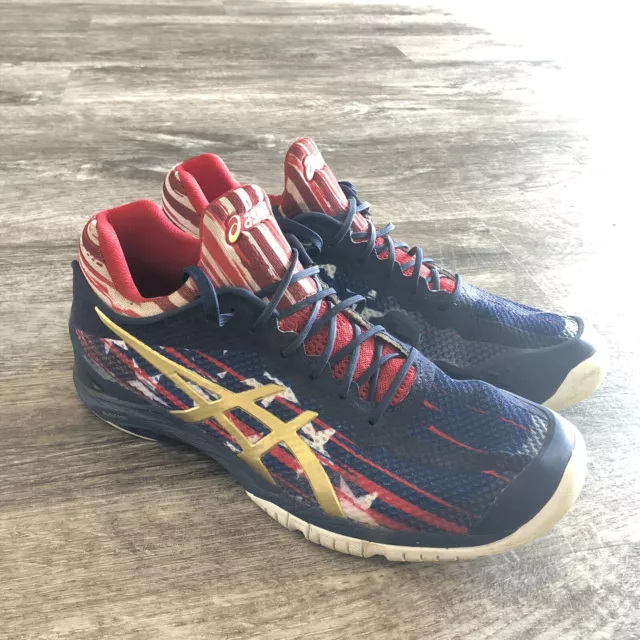ASICS GEL COURT FF LE American Flag USA Blue Red White Men s Shoes