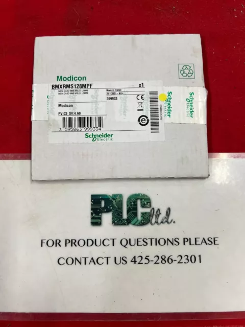 BMXRMS128MPF BRAND NEW! Schneider Electric Modicon BMX-RMS-128-MPF