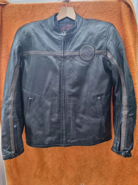 Alpinestars Leather Jacket - EU52 - Retro Cafe Racer Old School Style
