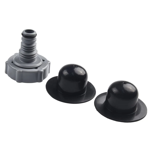 Prise de vanne de vidange noire délicate et durable pour drainage piscine avec