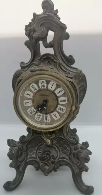 Antique ornate Copper & Brass "BLESSING" West Germany Table Clock *not working