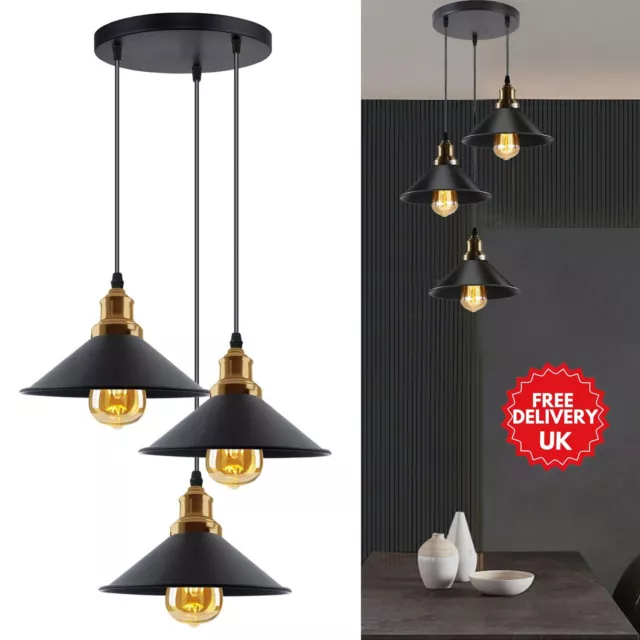 Vintage Industrial Ceiling Pendant Light Shade Modern Hanging Retro Kitchen