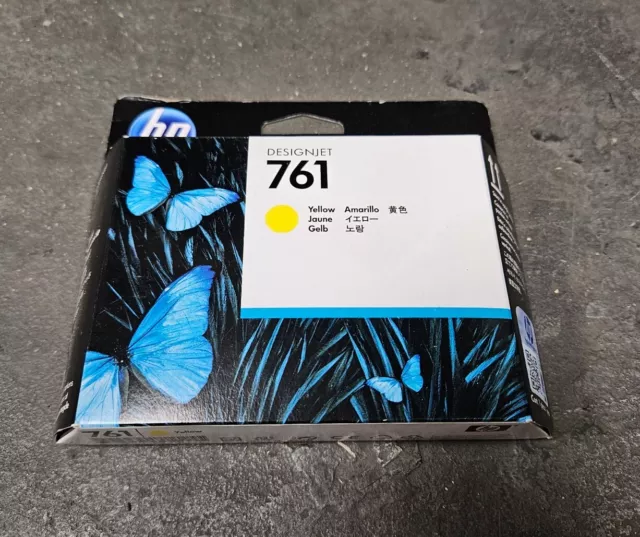 HP CH645A Genuine Printhead HP 761 Yellow Printhead in Box 2018 Exp.