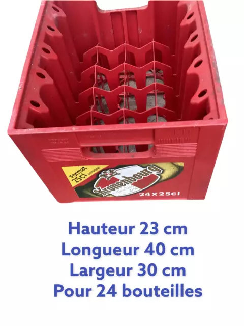 Caisse Casier 24 Bouteille Biere Kronenbourg Publicitaire Pvc Pa Tôle Bois Verre 2