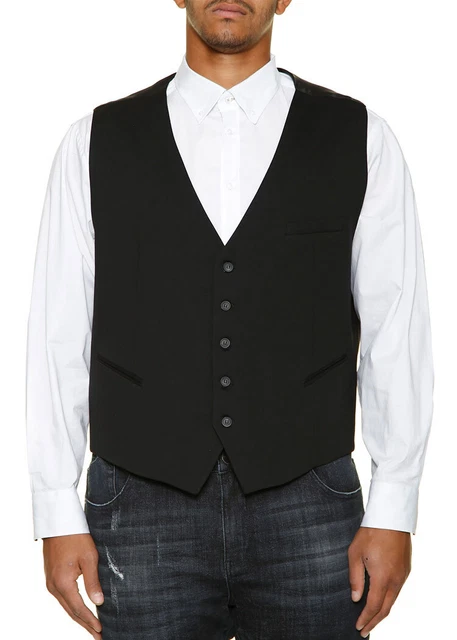 gilet panciotto uomo elegante blu TAGLIE FORTI smanicato da 3 xl a 10 xl Maxfort
