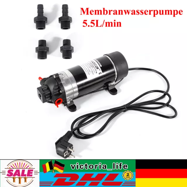 Wasserpumpen, Selbstansaugende Druckwasserpumpe, Membranwasserpumpe 5.5L/min