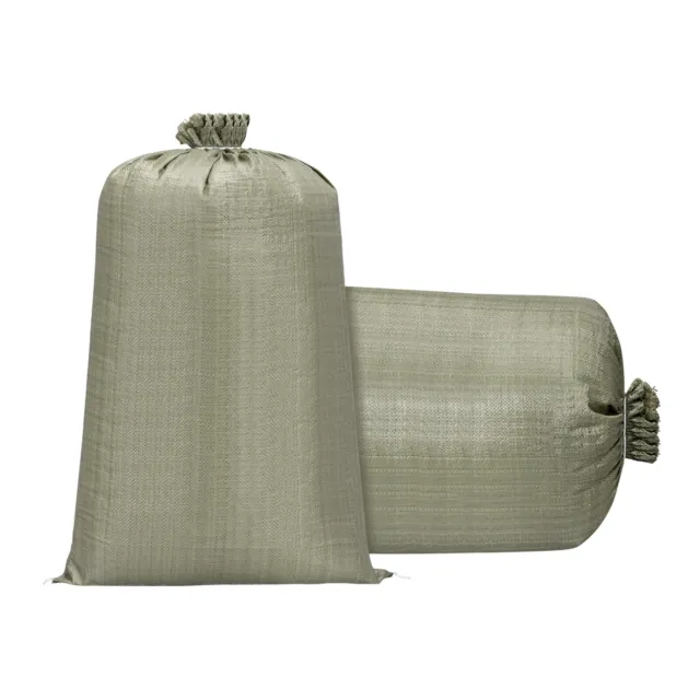 Sand Bags Empty Grey Woven Polypropylene 47.2 Inch x 39.4 Inch Pack of 10
