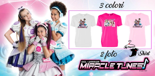 Novita'! T-Shirt Miracle Tunes 3 Colori Spedizione Veloce In Tutta Europa!