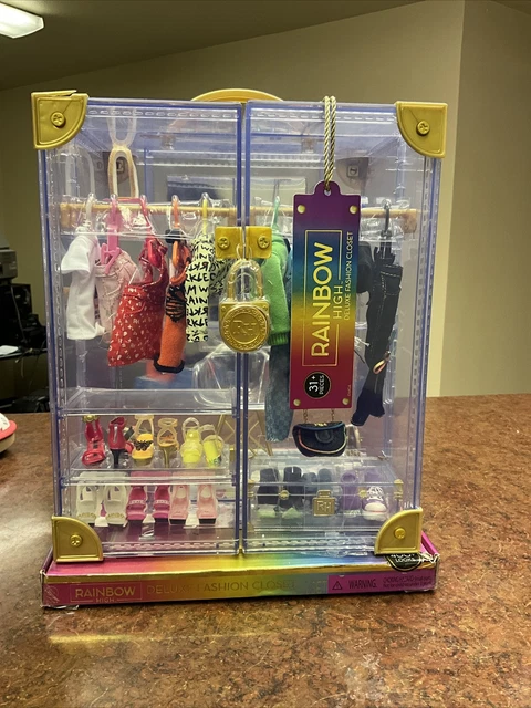 Rainbow High Deluxe Fashion Closet Playset - Meer Dan 400 Looks, Draagbare Kledingkast Voor Poppen
