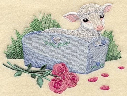 Embroidered Ladies Jacket - Lamb A8072 Sizes S - XXL