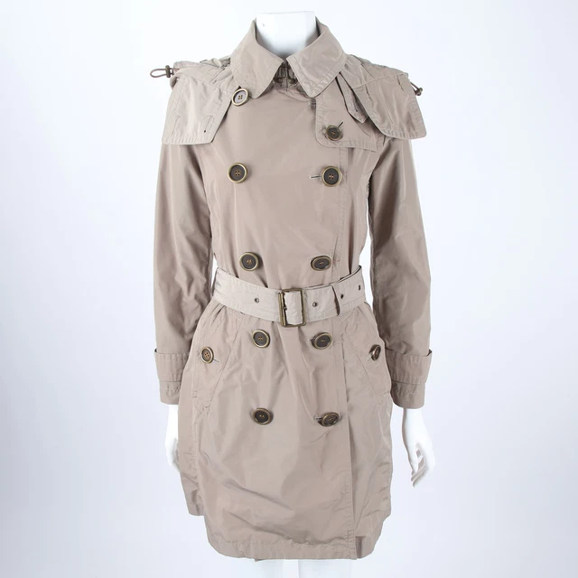 Trench Coat Long Autre Ton - Marron, Taille 40 - Occasion Très Bon État