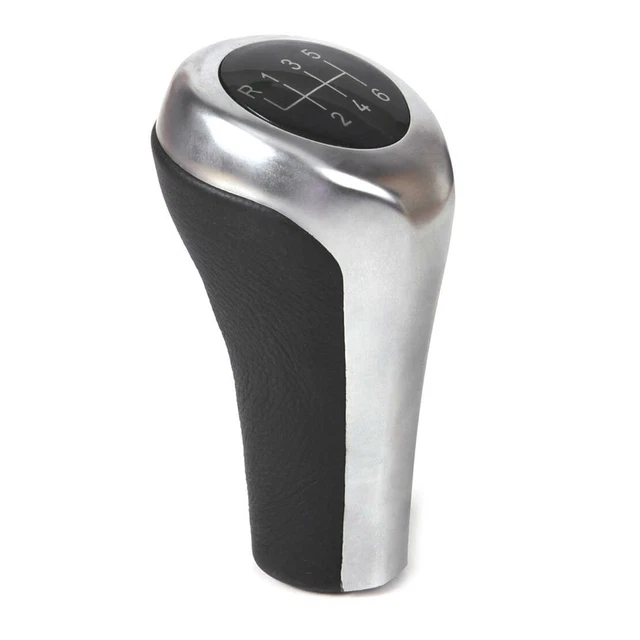 6 Gang Schaltknauf Für BMW - Schalthebelabdeckung Schwarz Für E Serie