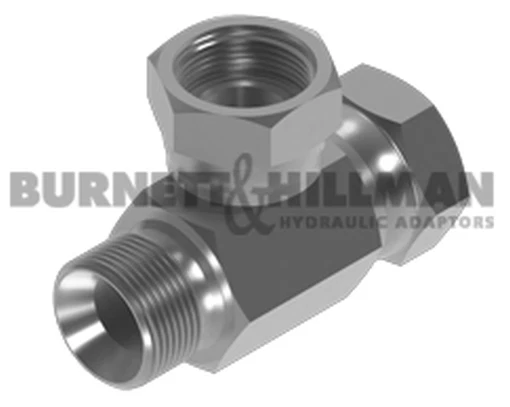 BSP Male x BSP Swivel Fem x BSP swivel fem Branch Tee 1-1/2" x 1-1/2"